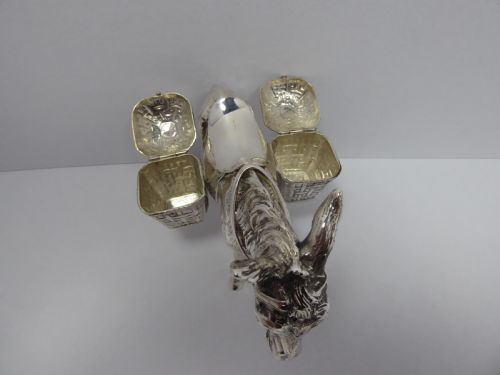 EXTREMELY RARE SOLID SILVER MODEL OF A DONKEY - ADDITIONAL PHOTO 13
