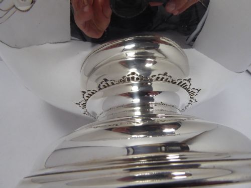 SOLID SILVER STUNNING ART NOUVEAU BOWL - ADDITIONAL PHOTO 7