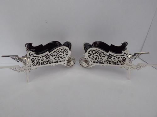 SOLID SILVER PAIR OF WHEEL BARROW TABLE DISHES - ADDITIONAL PHOTO 19