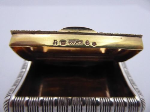 SOLID SILVER GEORGIAN SNUFF BOX - ADDITIONAL PHOTO 5