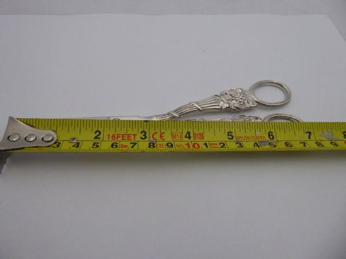 SOLID SILVER GEORGIAN GRAPE SCISSORS - ADDITIONAL PHOTO 8