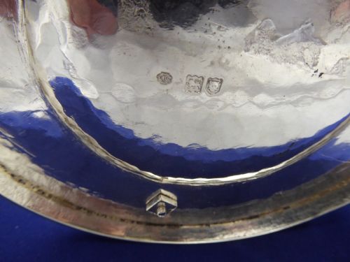 SOLID SILVER ARTS AND CRAFTS VASE - ADDITIONAL PHOTO 1