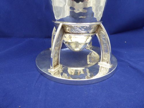 SOLID SILVER ARTS AND CRAFTS VASE - ADDITIONAL PHOTO 6