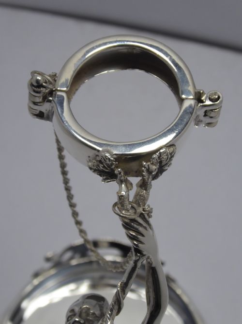 SOLID SILVER WINE POURER - ADDITIONAL PHOTO 1