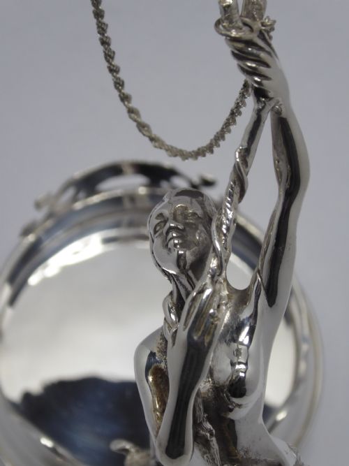 SOLID SILVER WINE POURER - ADDITIONAL PHOTO 8