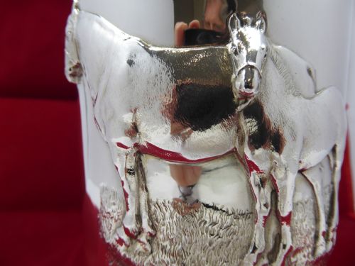RARE SOLID SILVER FLAGON LONDON 1922 - ADDITIONAL PHOTO 2