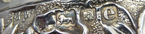 RARE LARGE SILVER MAPPIN AND WEBB HEART SHAPE CHERUB BOX - ADDITIONAL PHOTO 9