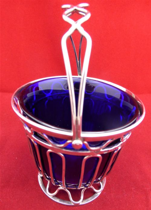 SOLID SILVER VICTORIAN SUGAR BASKET - ADDITIONAL PHOTO 1