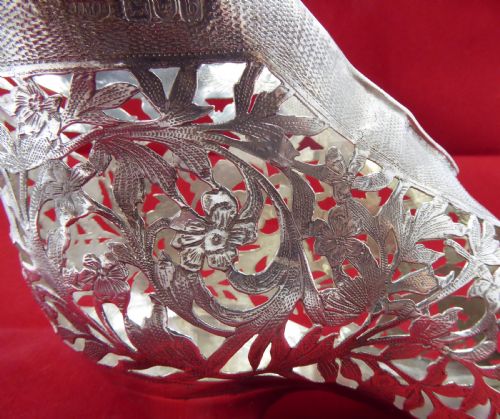 SOLID SILVER LIFE SIZE SHOE 1897 - ADDITIONAL PHOTO 5