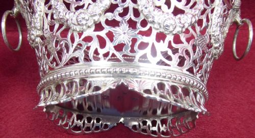 SOLID SILVER PAIR OF BASKETS 1913 - ADDITIONAL PHOTO 7