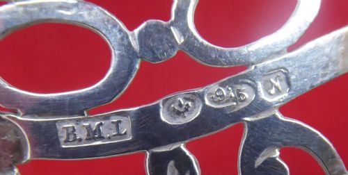 SOLID SILVER PAIR OF BASKETS 1913 - ADDITIONAL PHOTO 9