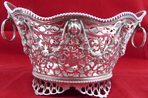 SOLID SILVER PAIR OF BASKETS 1913 - ADDITIONAL PHOTO 11