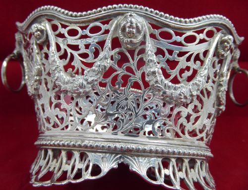 SOLID SILVER PAIR OF BASKETS 1913 - ADDITIONAL PHOTO 13