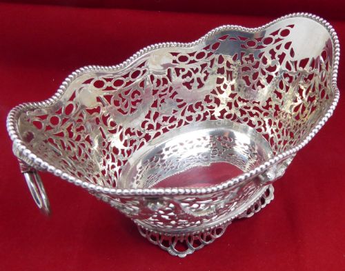 SOLID SILVER PAIR OF BASKETS 1913 - ADDITIONAL PHOTO 17