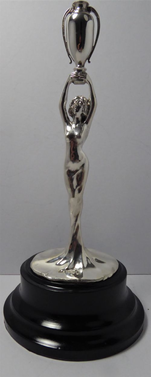 art nouveau solid silver figure 1905 - CATEGORY: ANTIQUE SILVER - DATED 1900