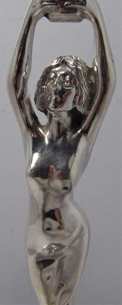 ART NOUVEAU SOLID SILVER FIGURE 1905 - ADDITIONAL PHOTO 3