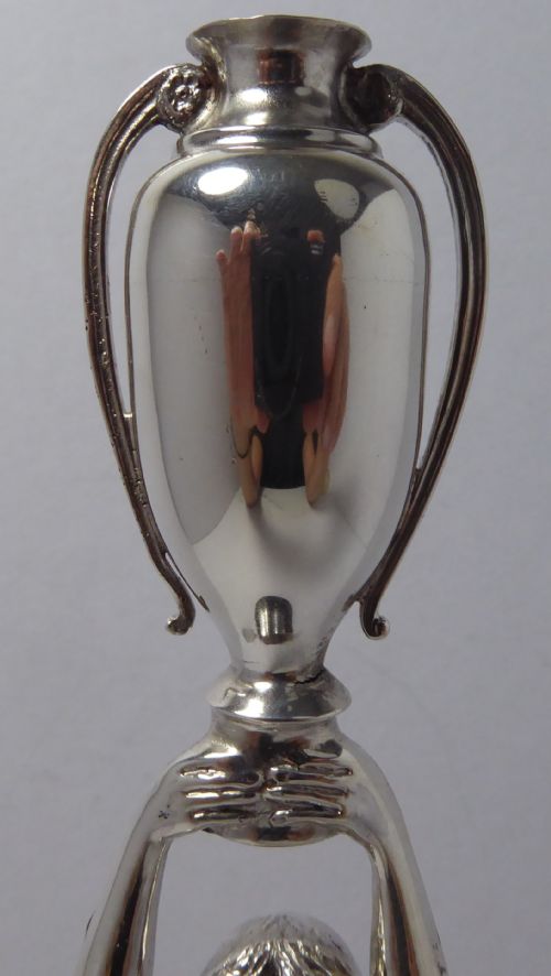 ART NOUVEAU SOLID SILVER FIGURE 1905 - ADDITIONAL PHOTO 4