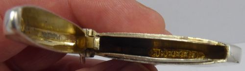 SOLID SILVER ROUND VESTA CASE 1923 - ADDITIONAL PHOTO 5