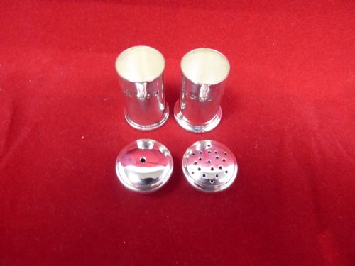 ASPREY SOLID SILVER MINIATURE SALT AND PEPPER - ADDITIONAL PHOTO 2
