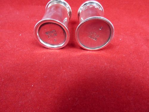 ASPREY SOLID SILVER MINIATURE SALT AND PEPPER - ADDITIONAL PHOTO 3