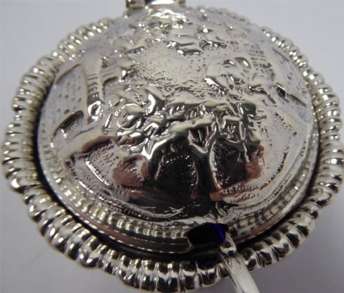 SOLID SILVER MUSTARD POT 1880 - ADDITIONAL PHOTO 4