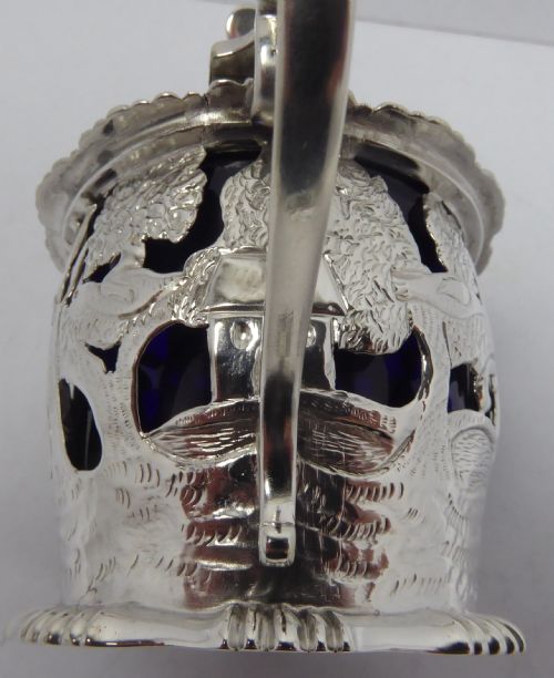 SOLID SILVER MUSTARD POT 1880 - ADDITIONAL PHOTO 9