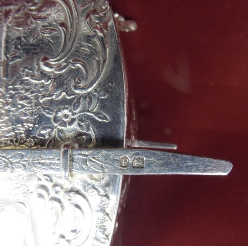 RARE SOLID SILVER TEA CADDY 1898 - ADDITIONAL PHOTO 10