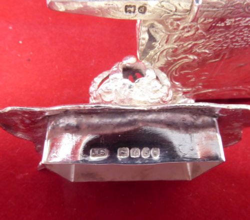 RARE SOLID SILVER TEA CADDY 1898 - ADDITIONAL PHOTO 11