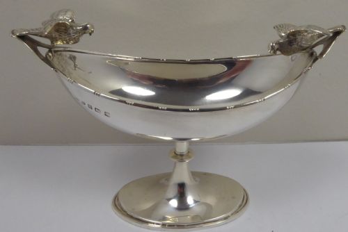 SOLID SILVER SWEETNUT DISH 1907 - ADDITIONAL PHOTO 1