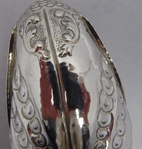 SOLID SILVER FISH HEAD SWEETNUT DISH 1950'S - ADDITIONAL PHOTO 8