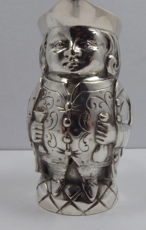 stunning german silver toby jug - CATEGORY: ANTIQUE SILVER - DATED 1900