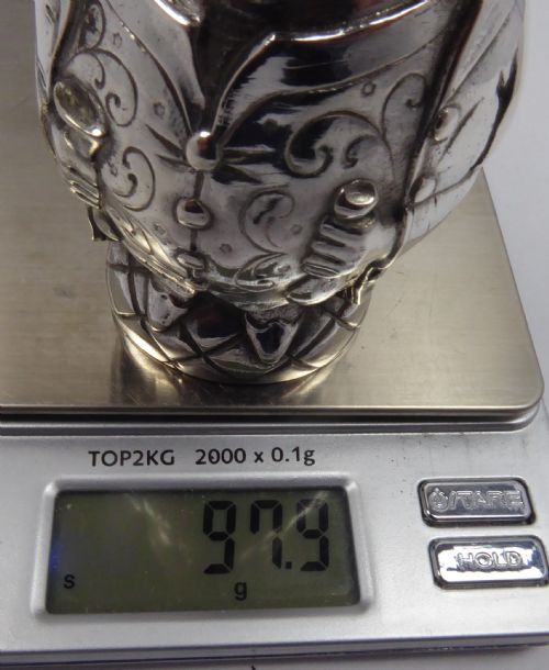 STUNNING GERMAN SILVER TOBY JUG - ADDITIONAL PHOTO 8