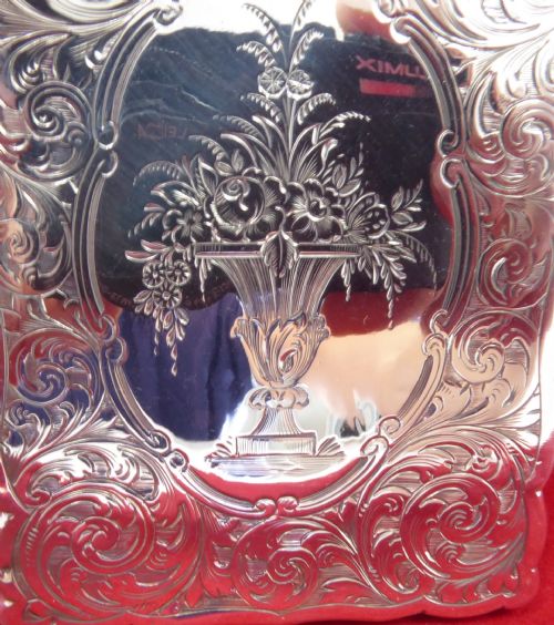 SOLID SILVER CARD CASE HOLDER 1875 - ADDITIONAL PHOTO 6