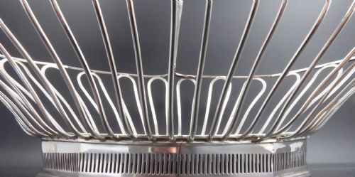 SOLID SILVER STUNNING BASKET 1902 - ADDITIONAL PHOTO 6