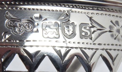 SOLID SILVER BASKET LONDON 1913 - ADDITIONAL PHOTO 10