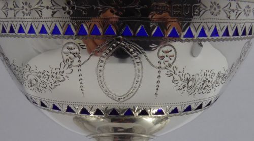 SOLID SILVER BASKET LONDON 1913 - ADDITIONAL PHOTO 13