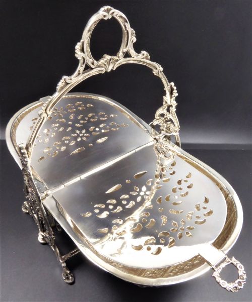 SOLID SILVER BISCUIT BOX 1900'S - ADDITIONAL PHOTO 4