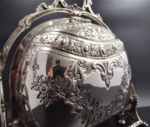 SOLID SILVER BISCUIT BOX 1900'S - ADDITIONAL PHOTO 7