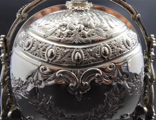 SOLID SILVER BISCUIT BOX 1900'S - ADDITIONAL PHOTO 13