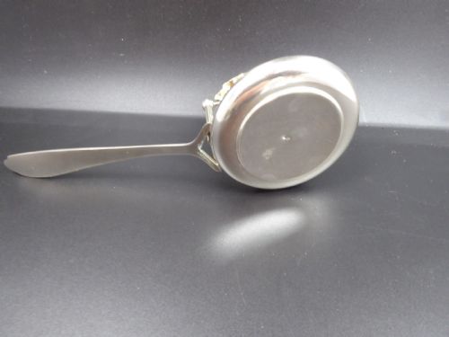 SOLID SILVER TEA STRAINER AND BOWL 1900'S - ADDITIONAL PHOTO 5