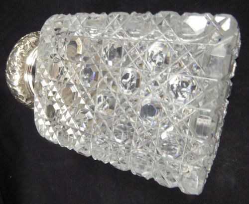 CHARLES ASPREY SILVER AND GLASS PERFUMEDECANTER BOTTLE 1884 - ADDITIONAL PHOTO 5