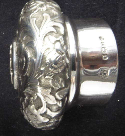 CHARLES ASPREY SILVER AND GLASS PERFUMEDECANTER BOTTLE 1884 - ADDITIONAL PHOTO 8