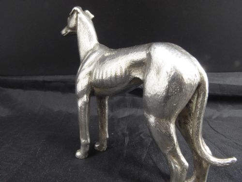 LARGE SOLID SILVER GREYHOUND DOG 195060'S - ADDITIONAL PHOTO 8