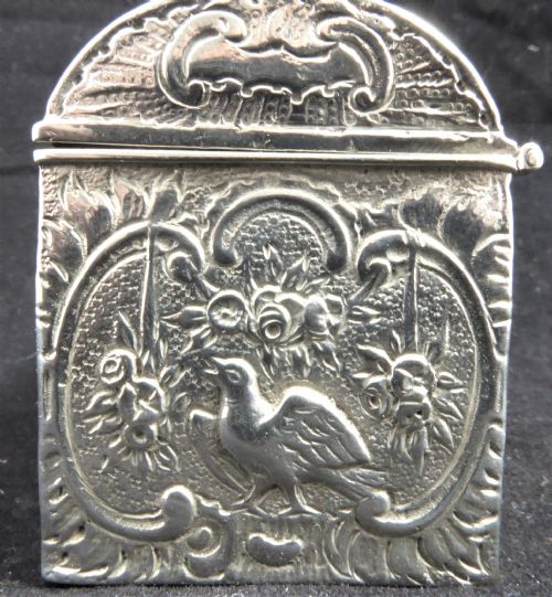 SOLID SILVER DUTCH CASKET 195060'S - ADDITIONAL PHOTO 2