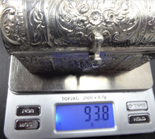 SOLID SILVER DUTCH CASKET 195060'S - ADDITIONAL PHOTO 8