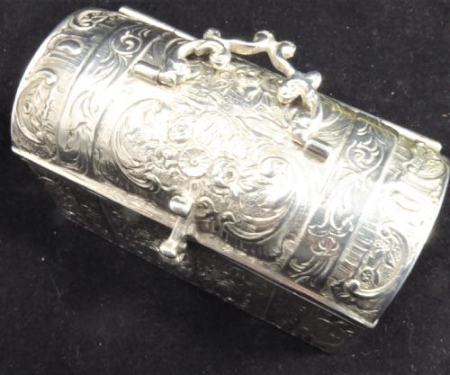 SOLID SILVER DUTCH CASKET 195060'S - ADDITIONAL PHOTO 11