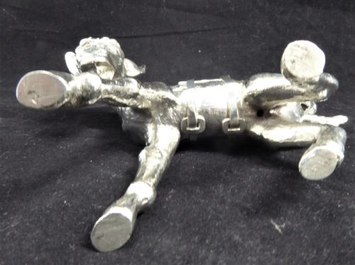 RARE LARGE SOLID SILVER DONKEY 1930'S - ADDITIONAL PHOTO 10