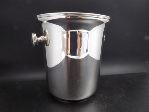 SOLID SILVER HEAVY ICE BUCKET 1900'S - ADDITIONAL PHOTO 3