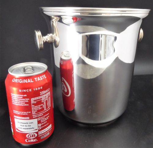 SOLID SILVER HEAVY ICE BUCKET 1900'S - ADDITIONAL PHOTO 8