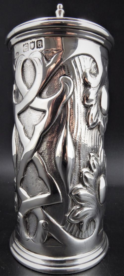 RARE SOLID SILVER ART NOUVEAU SUGAR CASTER 1899 - ADDITIONAL PHOTO 1